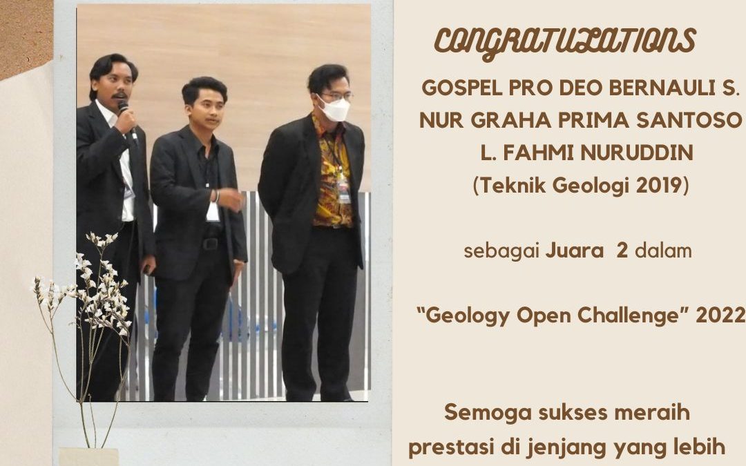 UNDIP Geological Engineering Student Delegation Team Successfully Won 2nd Place in the “Geology Open Challenge” at UNSOED Purwokerto